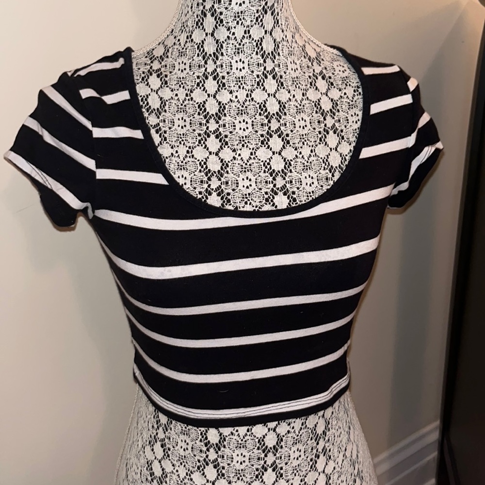Forever 22 Striped Crop Top